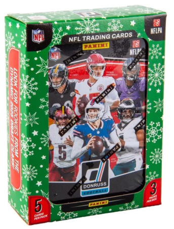 2025 Panini Donruss Football Winter Holiday Tin 15 Box Break #1 - RANDOM TEAMS