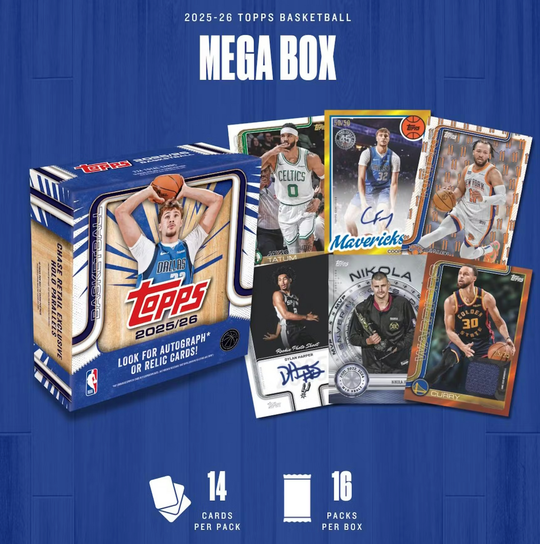 2025/26 Topps Basketball Mega 20 Box Case Break #1 - RANDOM TEAMS