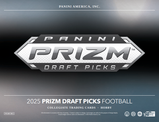 2025 Panini Prizm Collegiate Draft Football Hobby Box