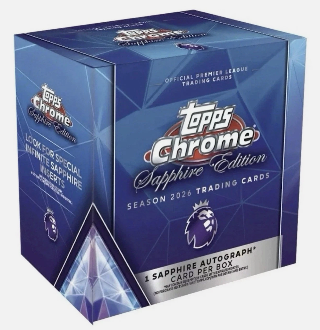 2026 Topps Chrome Premier League Soccer Sapphire 3 Box Break #1 ...
