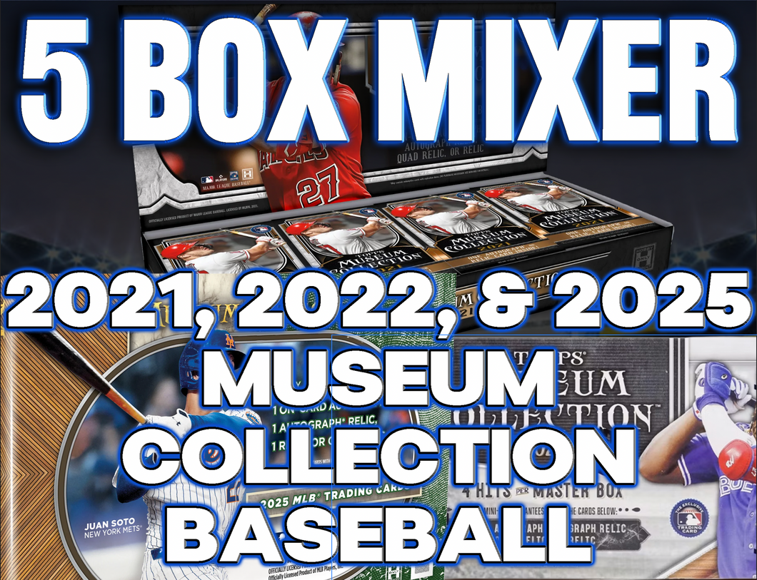 2025, 2022 & 2021 Topps Museum Collection Baseball 5 Box Mixer #4