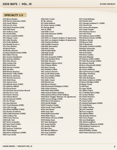 Load image into Gallery viewer, 2026 UNDER WRAPS MLB BATS VOL III CHECKLIST (2/4)
