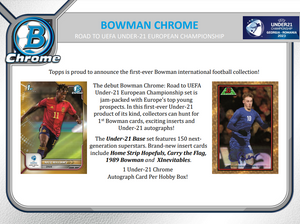 2022 Bowman Chrome Road to UEFA Under 21 European Championship Soccer Hobby Box