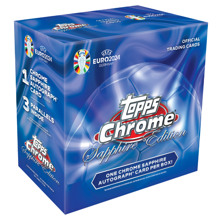 2023/24 Topps UEFA Euro Chrome Soccer Sapphire Edition Box