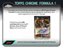 Load image into Gallery viewer, 2024 Topps Chrome Formula One F1 Hobby &amp; Qualifying Lap (Lite) 8 Box Mixer #2 - PICK YOUR DRIVER
