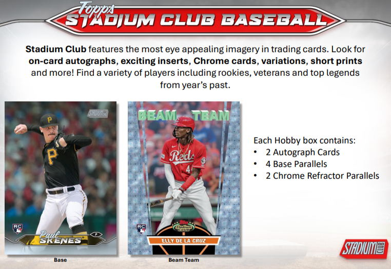 2024 Topps Stadium Club Baseball Hobby Box