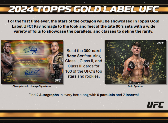 2024 Topps Gold Label UFC Hobby Box