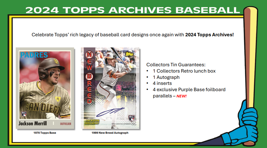 2024 Topps Archives Baseball Collector's 10 Box Case Break #3 - RANDOM TEAMS