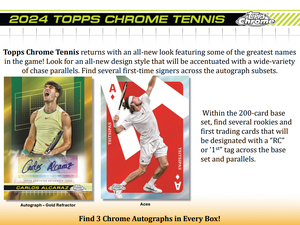 Dual Case Break - 2024 Topps Chrome Tennis Hobby & Breakers Delight #9 - PICK YOUR PLAYER