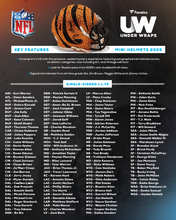 Load image into Gallery viewer, 2025 Fanatics Under Wraps NFL Mini Helmets 10 Box Case Break #1 - RANDOM TEAMS

