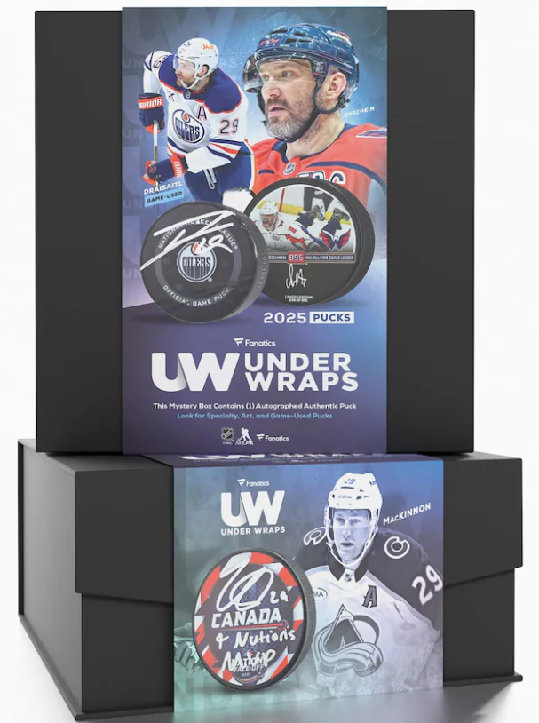 2025 Fanatics Under Wraps NHL Hockey Puck Box