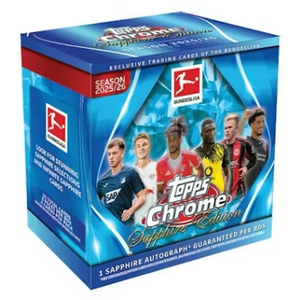 2025/26 Topps Chrome Bundesliga Soccer Sapphire Edition Box