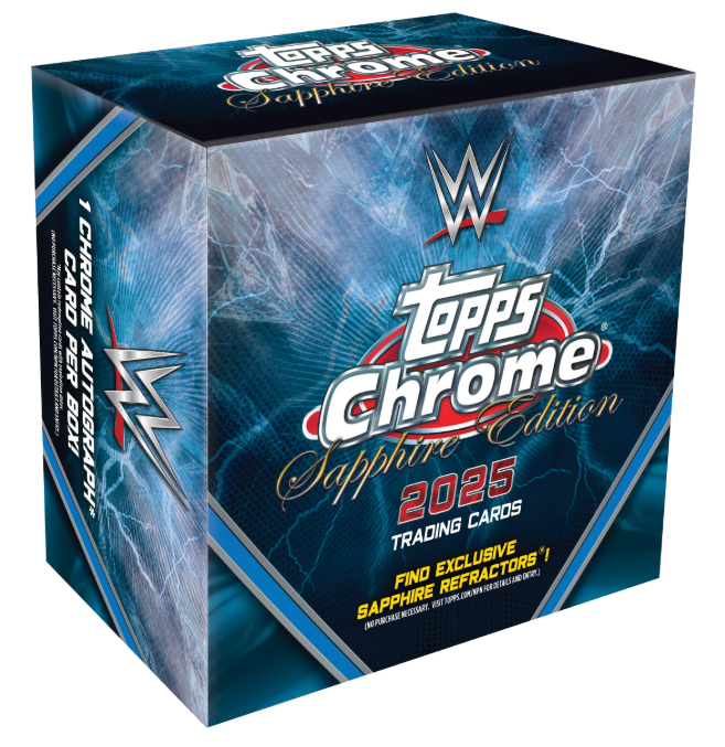 2025 Topps Chrome WWE Sapphire Edition Box