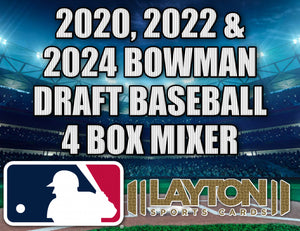 2020, 2022 & 2024 Bowman Draft Baseball 4 Box Mixer #1 - RANDOM TEAMS