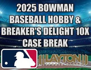 2025 Bowman Baseball Hobby & Breaker's Delight 10x Case Break #2 - PICK YOUR PLAYER