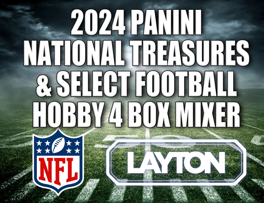 2024 Panini National Treasures & Select Football Hobby 4 Box Mixer #1 - RANDOM TEAMS