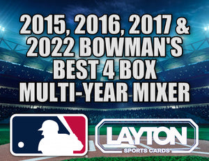 2015, 2016, 2017 & 2022 Bowman's Best 4 Box Multi-Year Baseball Mixer #1 - RANDOM TEAMS