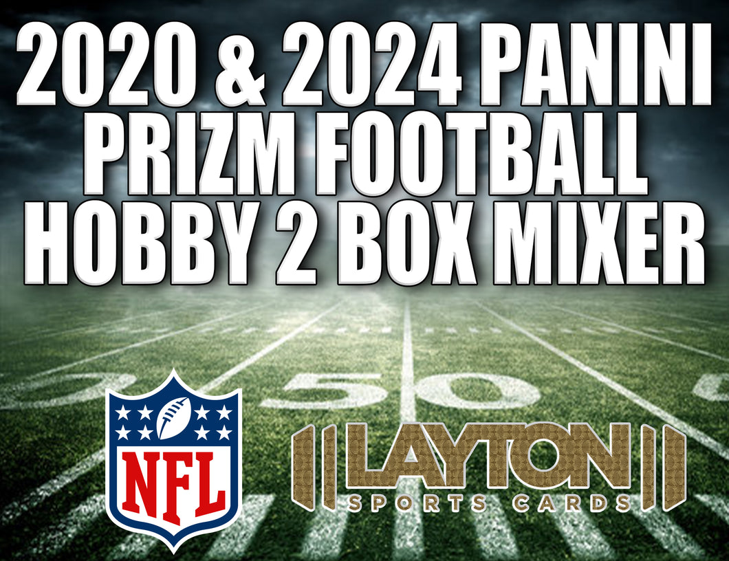 2020 & 2024 Panini Prizm Football Hobby 2 Box Mixer #3 - RANDOM TEAMS