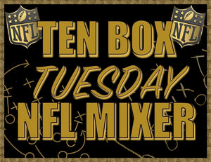 Ten Box Tuesdays 10 Box Prizm Treasures Football Mixer #203 - RANDOM TEAMS