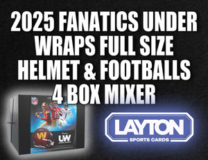 NFL KICKOFF PROMO! - 2025 Fanatics Under Wraps Full Size Helmet & Footballs 4 Box Mixer #2 - RANDOM TEAMS