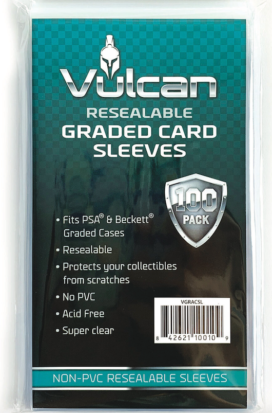 Vulcan Shield Resealable Graded Card Sleeves (1 Pack of 100)